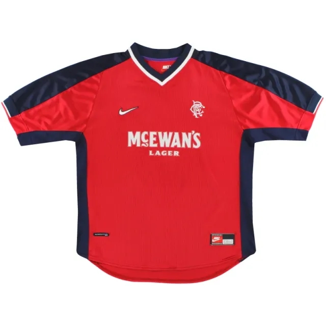 1998-99 Rangers Nike Away Shirt M - Rangers / Excellent 