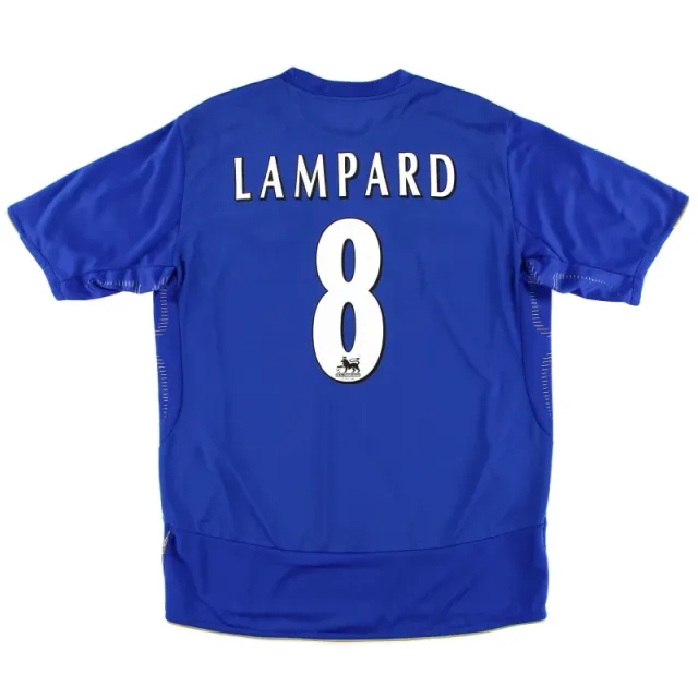 2005-06 Chelsea Umbro Centenary Home Shirt Lampard #8 L - Chelsea / Excellent 