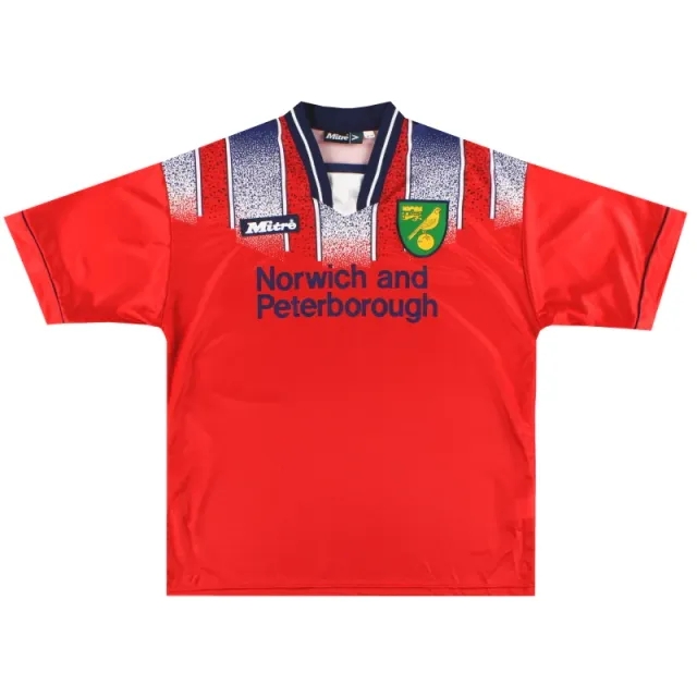 1996-97 Norwich City Mitre Away Shirt L - Norwich City / Excellent 