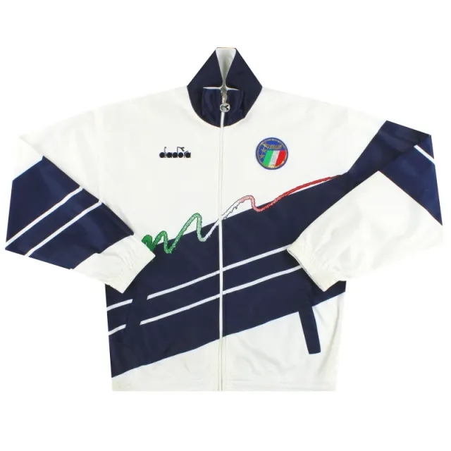1990-92 Italy Diadora Track Jacket L - Italy / Very good 