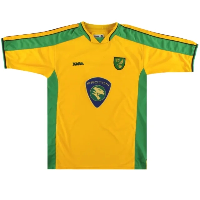 2003-05 Norwich City Xara Home Shirt M - Norwich City / Excellent 
