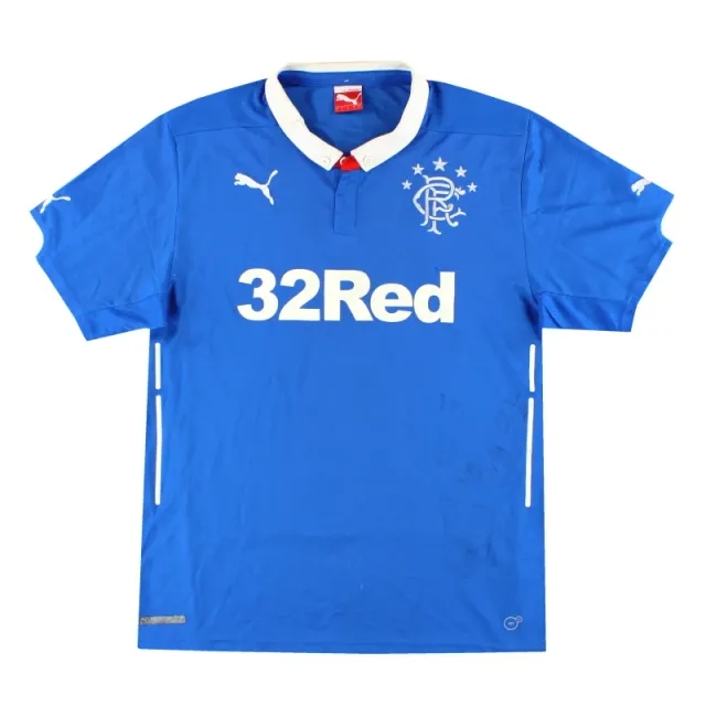 2014-15 Rangers Puma Home Shirt L - Rangers / Very Good 
