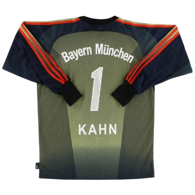 2003-04 Bayern Munich adidas Goalkeeper Shirt Kahn #1 S - Bayern Munich / Excellent 
