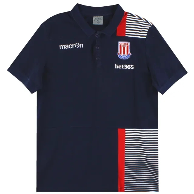2016-17 Stoke Macron Polo Shirt XL - Stoke City / Very Good 