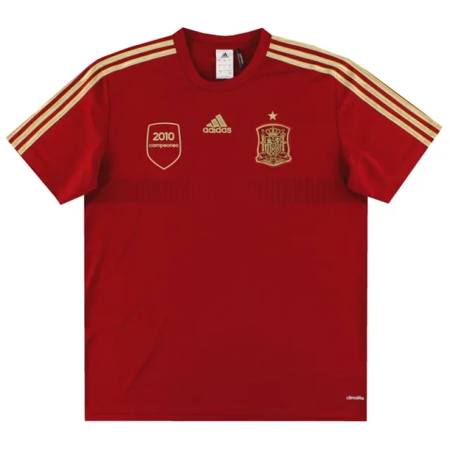 2013-15 Spain adidas Training Shirt L - Spain / Excellent 