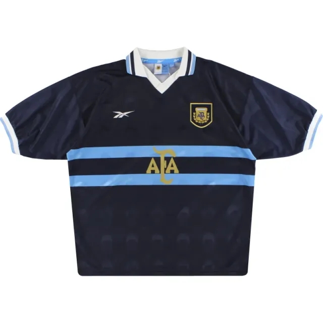 1999-01 Argentina Reebok Away Shirt *Mint* L - Argentina / Mint 