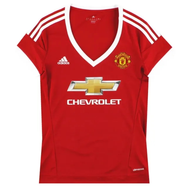 2015-16 Manchester United adidas Women's Home Shirt *Mint* S - Manchester United / Mint 