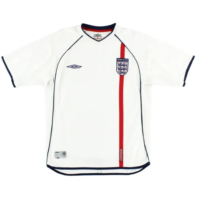 2001-03 England Umbro Home Shirt XL - England / Excellent 