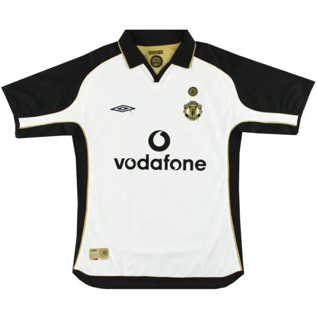 2001-02 Manchester United Umbro Centenary Reversible Away Shirt M.Boys - Manchester United / Good 