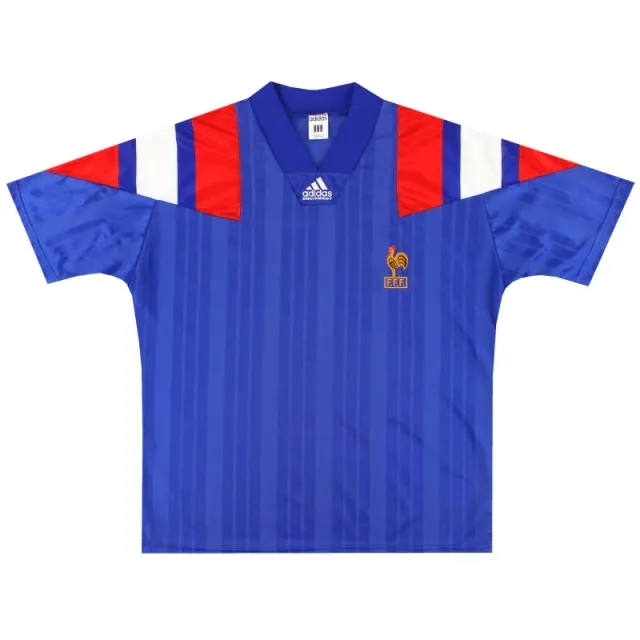 1992-94 France adidas Home Shirt XL - France / Excellent 