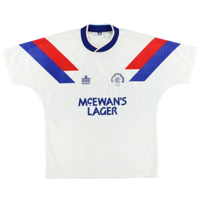 1990-92 Rangers Admiral Away Shirt L - Rangers / Excellent 