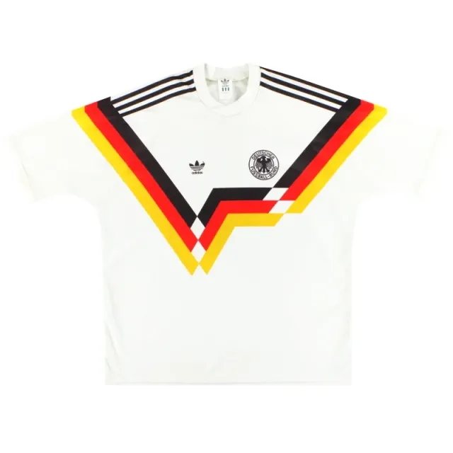 1990-92 West Germany adidas Home Shirt XL - Germany / Excellent 