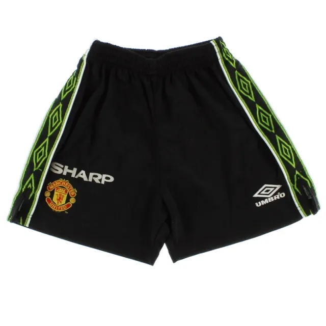 1998-99 Manchester United Umbro Third Shorts Y - Manchester United / Excellent 