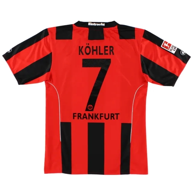 2010-12 Eintracht Frankfurt Home Shirt Kohler #7 S - Other German Clubs / Excellent 