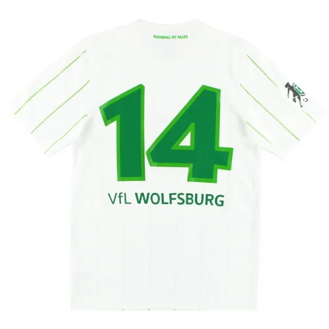 2016-18 Wolfsburg Match Issue Away Shirt #14 S - Other German Clubs / Excellent 