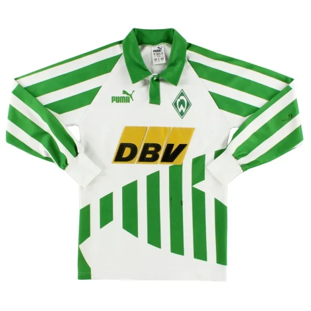 1994-95 Werder Bremen Home Shirt L/S XS - Other German Clubs / Very Good 