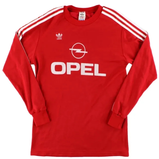 1989-91 Bayern Munich adidas Home Shirt L/S M - Bayern Munich / Excellent 