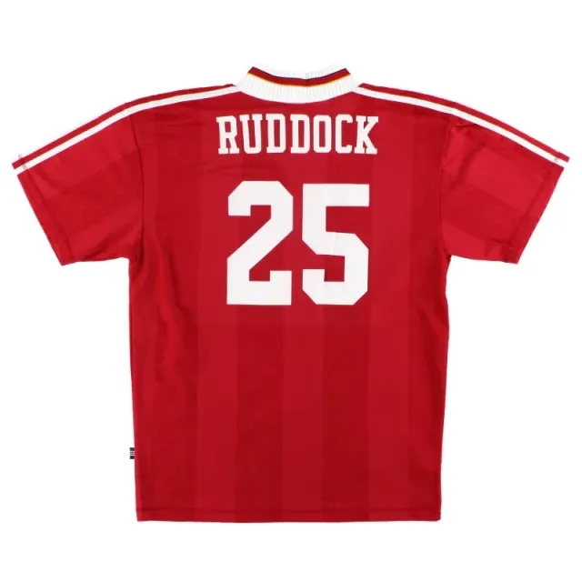 1995-96 Liverpool adidas Home Shirt Ruddock #25 *Mint* L - Liverpool / Mint 