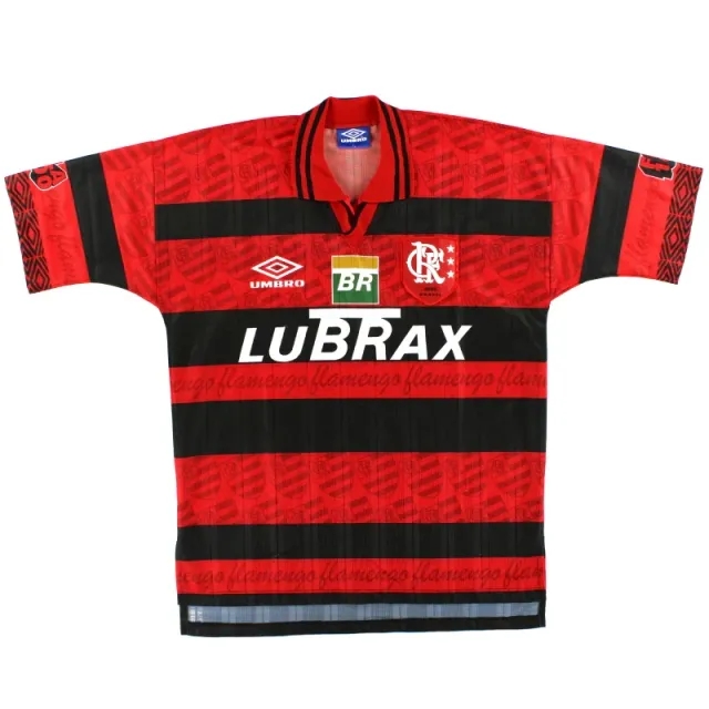 1995-96 Flamengo Umbro Centenary Home Shirt XL - Central and South American Clubs / Excellent 