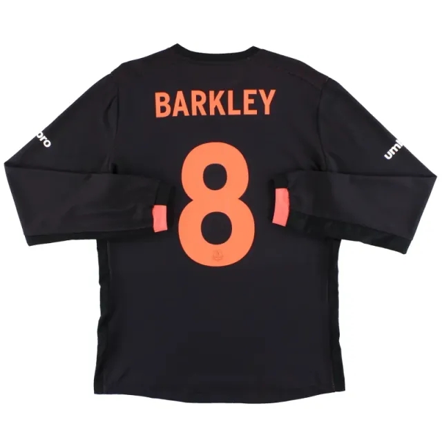2016-17 Everton Home Shirt Barkley #8 L/S *Mint* M - Everton / Mint 