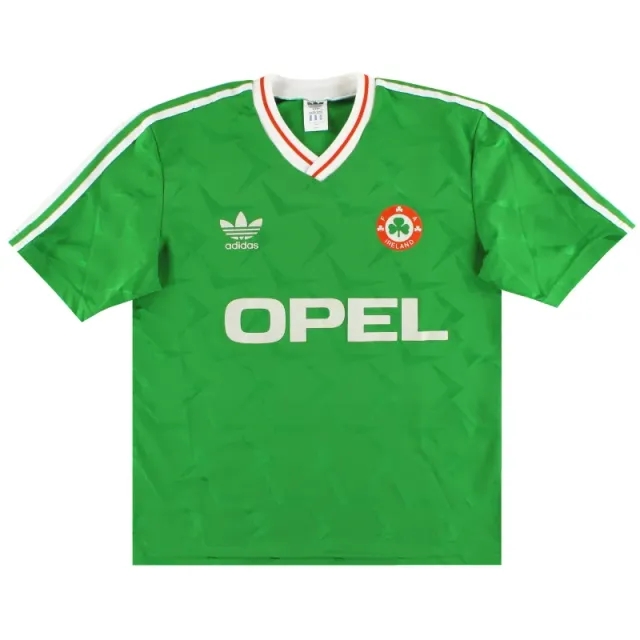 1990-92 Ireland adidas Home Shirt S - Ireland / Excellent 