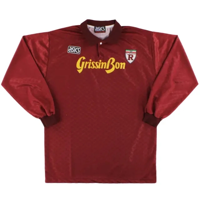 1992-93 Reggiana Asics Home Shirt L/S L - Other Italian Clubs / Excellent 