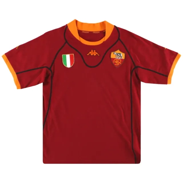 2001-02 Roma Kappa Home Shirt XL.Boys - Roma / Excellent 