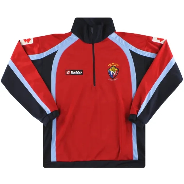 2010 El Nacional Lotto 1/2 Zip Track Top S - Central and South American Clubs / Excellent 