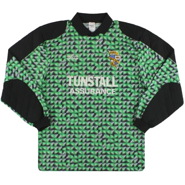 1992-93 Port Vale Goalkeeper Shirt #1 L - Port Vale / Exellent 