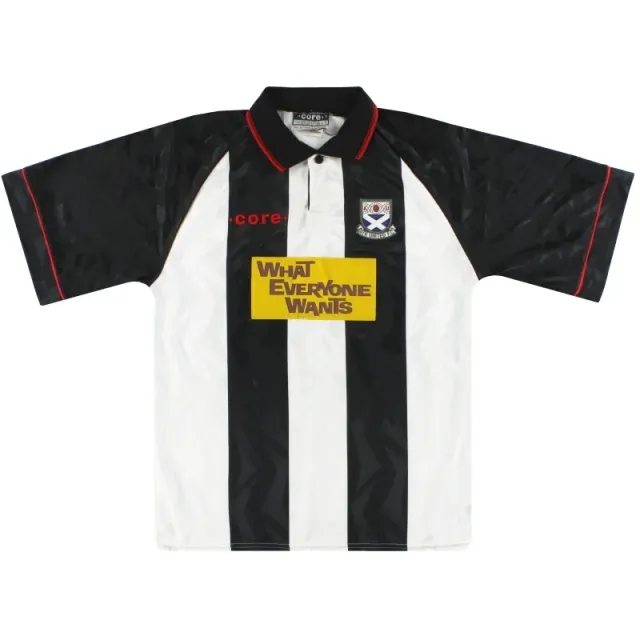 1994-95 Ayr United Home Shirt M - Other Scottish Clubs / Excellent 