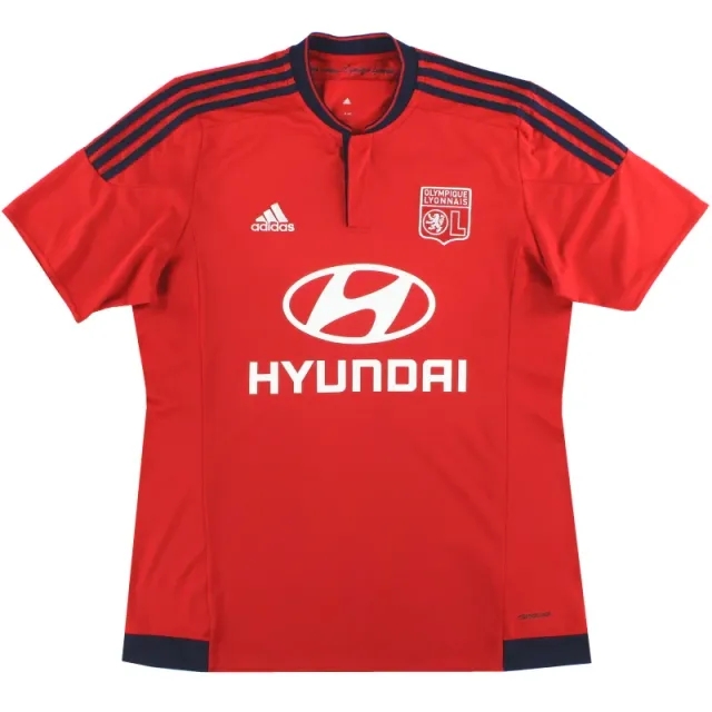 2015-16 Lyon adidas Away Shirt L - Lyon / Excellent 