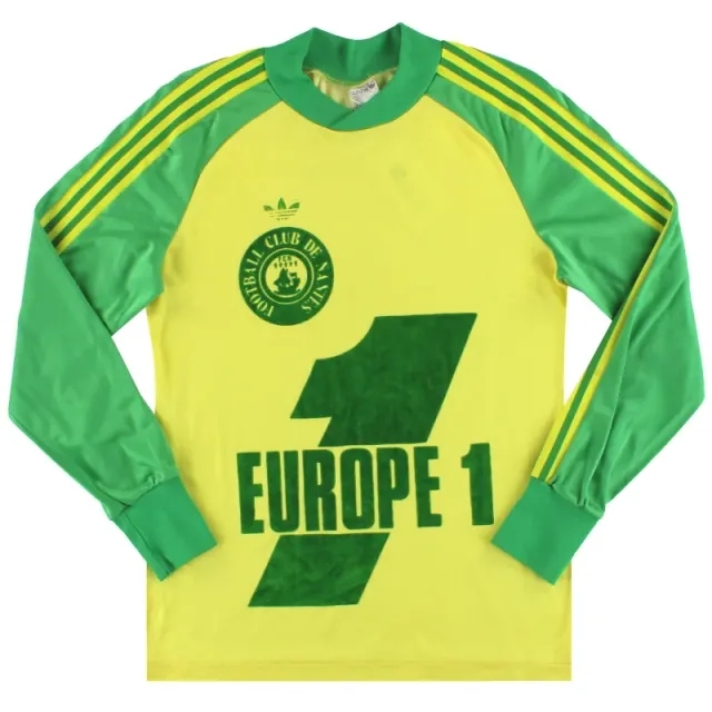 1979-80 Nantes adidas Home Shirt L/S S - Nantes / Excellent 