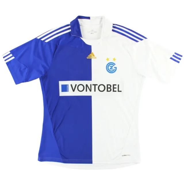2010-12 Grasshoppers adidas Home Shirt S - Other European Clubs / Very Good 