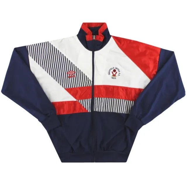 1989-91 Sheffield United Umbro Track Jacket XS - Sheffield United / Excellent 