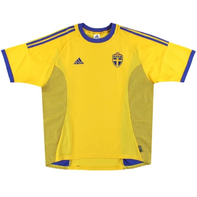 2002-03 Sweden adidas Home Shirt XL - Sweden / Excellent 