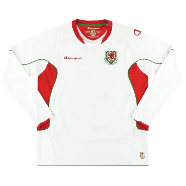 2008-10 Wales Champion Away Shirt L/S *Mint* XXL - Wales / Mint 