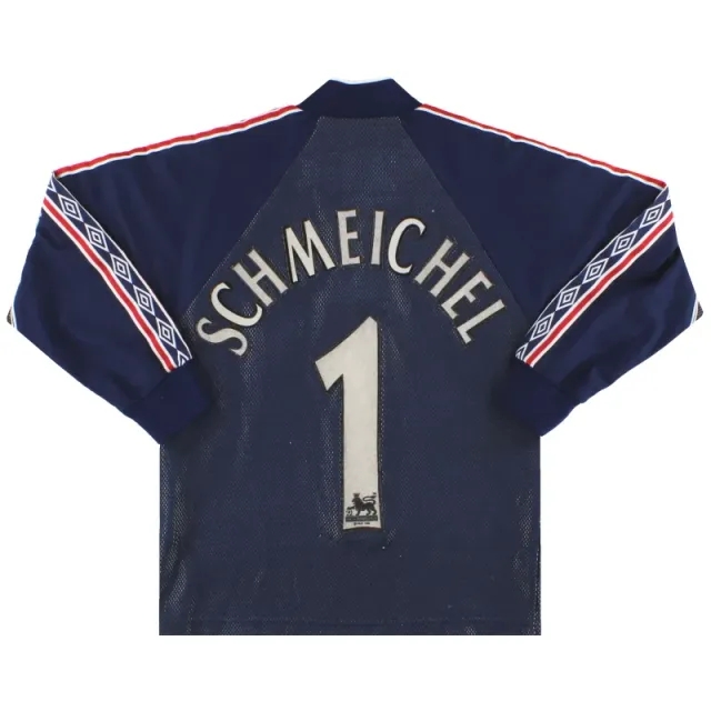 1998-99 Manchester United Umbro Goalkeeper Shirt Schmeichel #1 Y - Manchester United / Very Good 