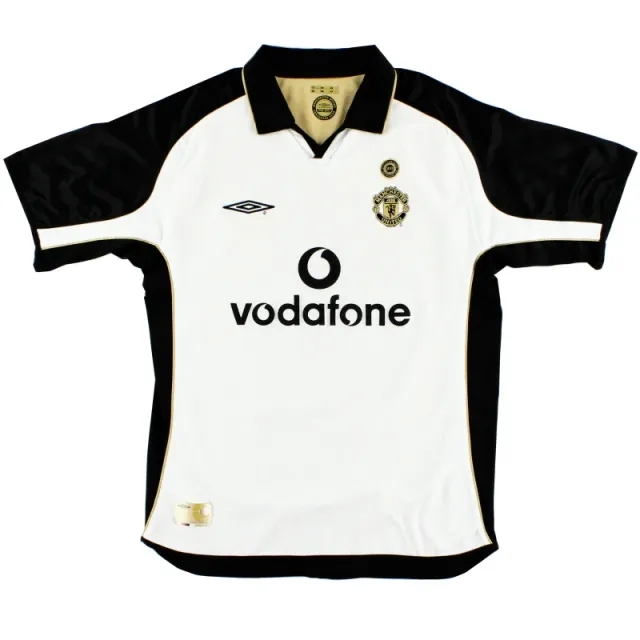 2001-02 Manchester United Umbro Centenary Reversible Away Shirt XL - Manchester United / Excellent 