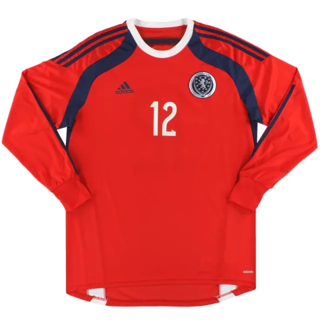 2014-15 Scotland adidas adizero Goalkeeper Shirt #12 *As New* - Scotland / As New 