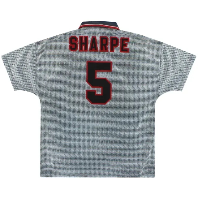 1995-96 Manchester United Umbro Away Shirt Sharpe #5 L - Manchester United / Excellent 