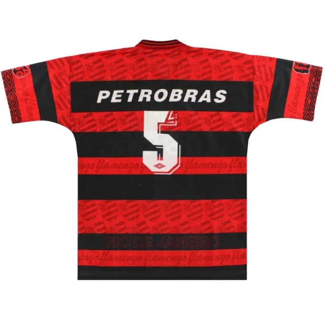 1995-96 Flamengo Umbro Centenary Home Shirt #5 L - Central and South American Clubs / Excellent 
