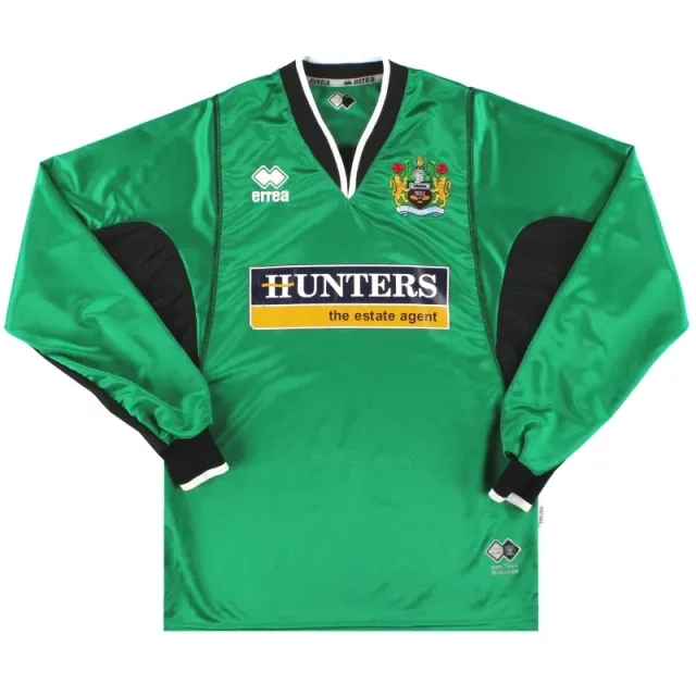 2005-06 Burnley Errea Goalkeeper Shirt XS - Burnley / Very Good 