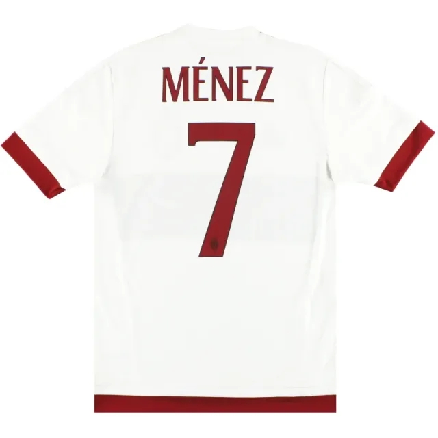 2015-16 AC Milan adidas Away Shirt Menez #7 S - AC Milan / Excellent 
