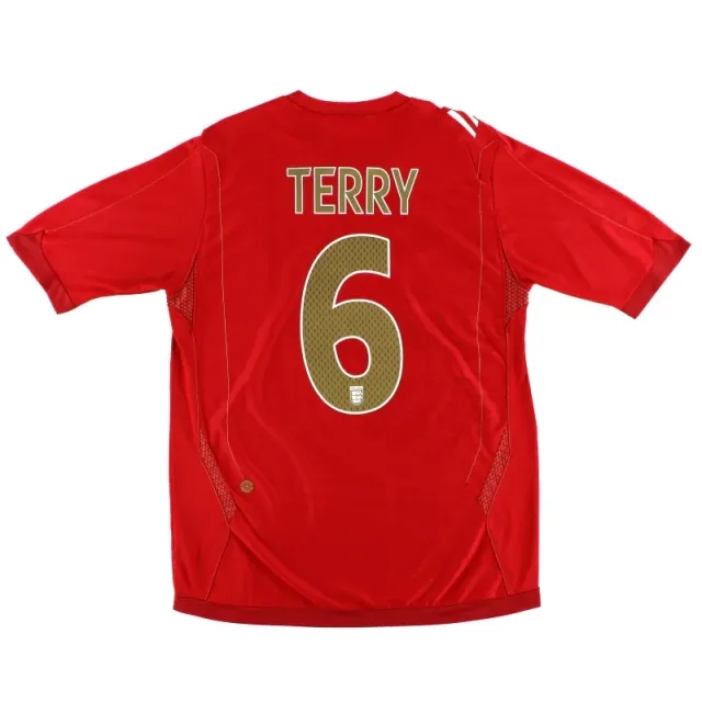 2006-08 England Umbro Away Shirt Terry #6 *Mint* XL - England / Mint 