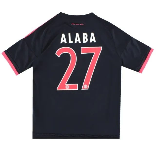 2015-16 Bayern Munich adidas Third Shirt Alaba #27 Y - Bayern Munich / Excellent 