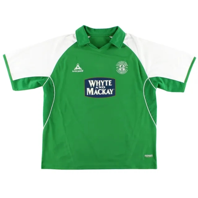 2005-06 Hibernian Le Coq Sportif Home Shirt XL - Other Scottish Clubs / Excellent 