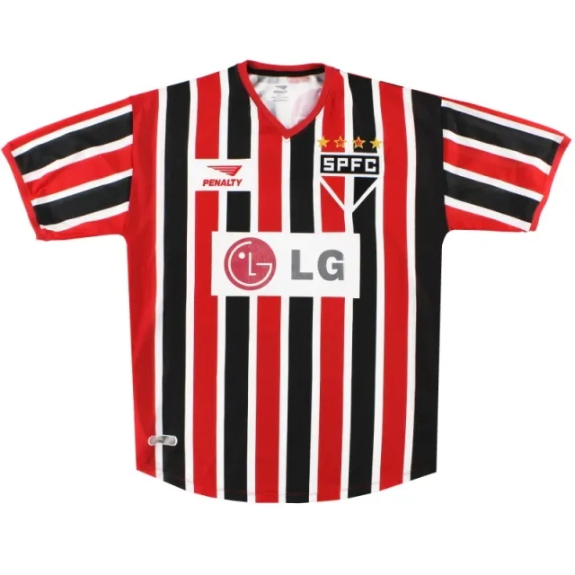 2001-02 Sao Paulo Penalty Away Shirt #8 L - Central and South American Clubs / Excellent 