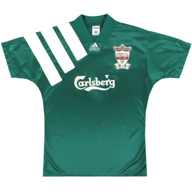 1992-93 Liverpool adidas Centenary Away Shirt S - Liverpool / Excellent 