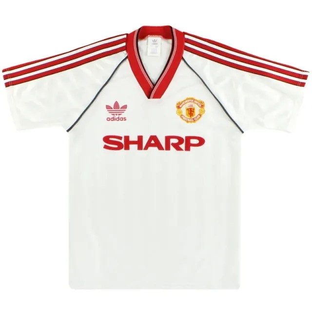 1988-90 Manchester United adidas Away Shirt L.Boys - Manchester United / Excellent 