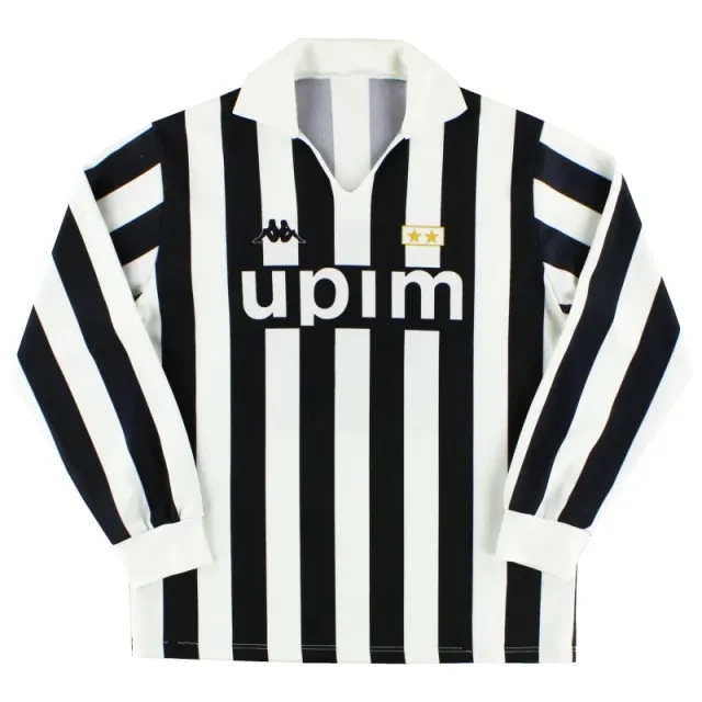 1989-90 Juventus Kappa Home Shirt L/S L - Juventus / Excellent 
